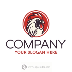 Premade Rooster Logo Design with Exclusive Rights