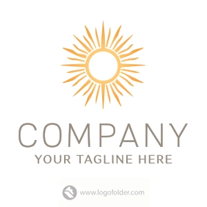 Premade Sunray Logo Design with Exclusive Rights